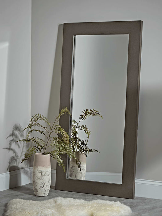 Concrete Effect Full Length Mirror