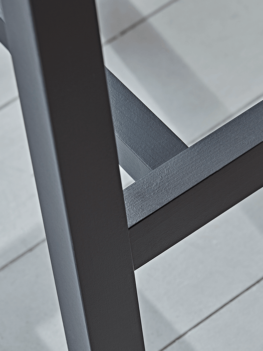 Curved Topped Counter Stool - Anthracite