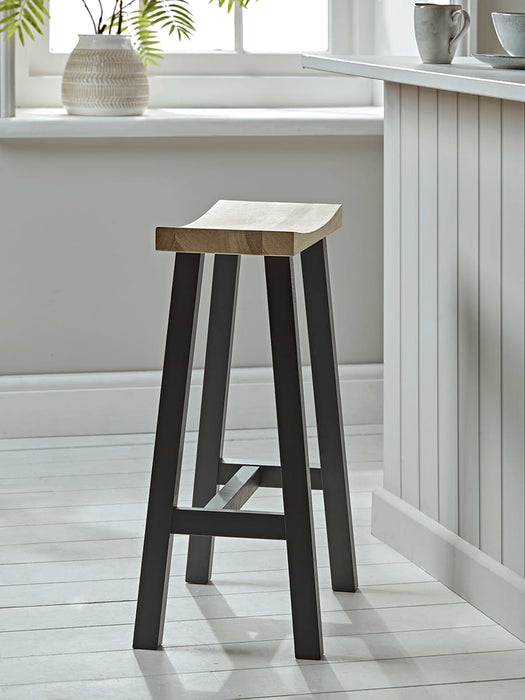 Curved Topped Counter Stool - Anthracite
