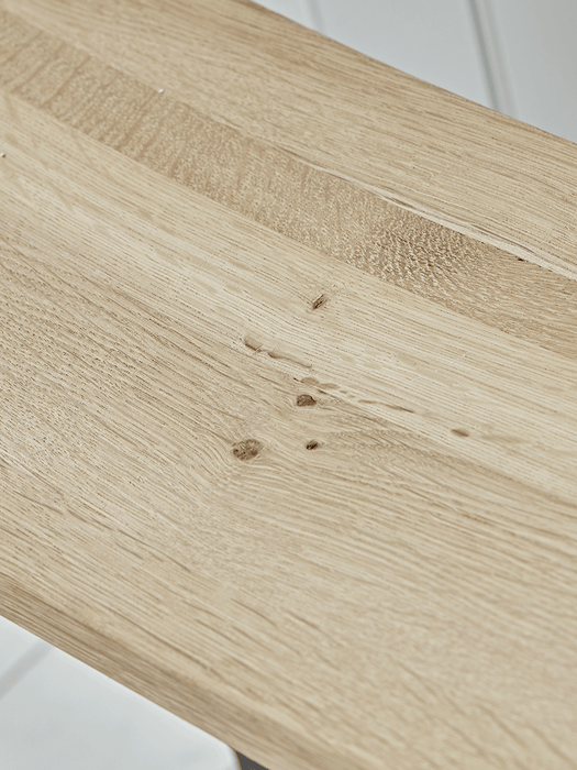 Curved Topped Counter Stool - Oak