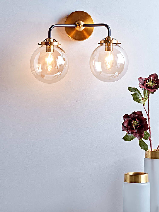 Double Globe Wall Light