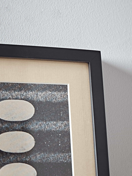 Abstract Dots Framed Print