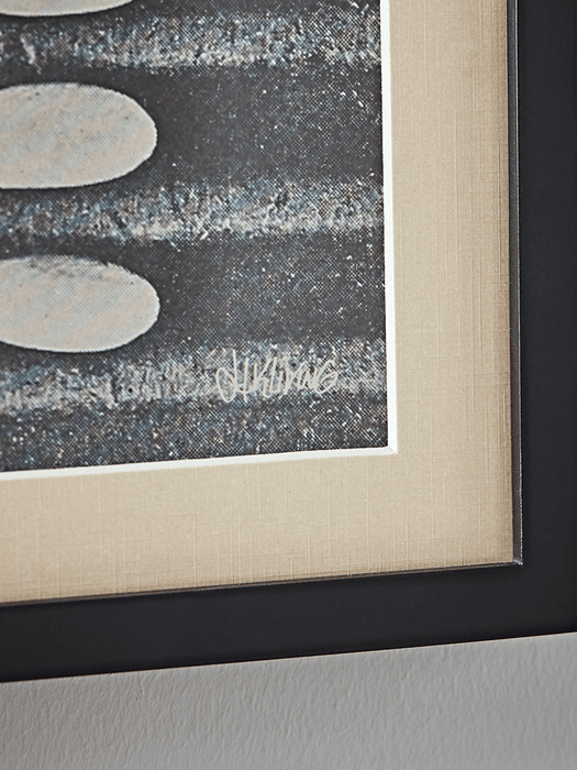 Abstract Dots Framed Print