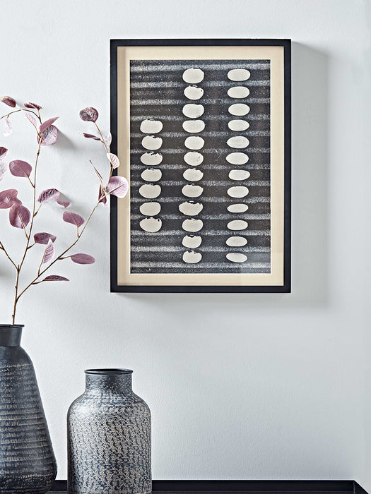 Abstract Dots Framed Print