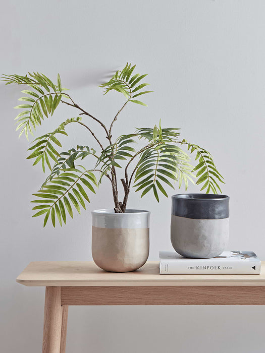 Dip Glazed Planter - Natural