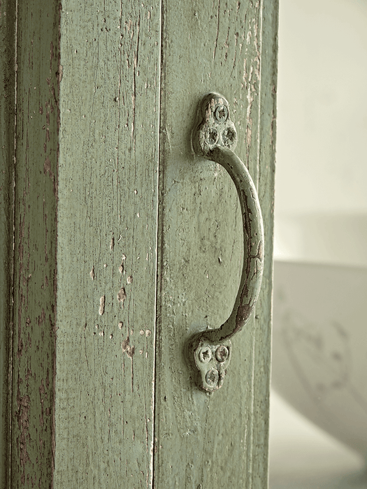 Distressed Painted Tall Cabinet
