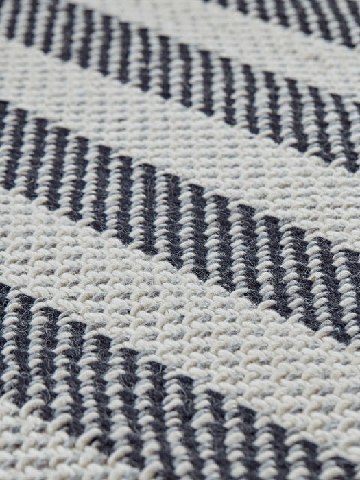 Flatweave Rug - Monochrome Stripe