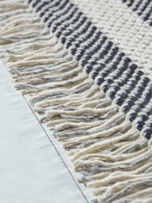 Flatweave Rug - Monochrome Stripe