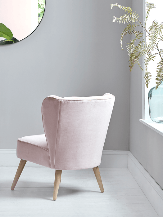 Westbury Chair - Blush Cotton Velvet