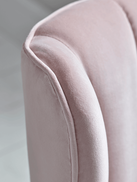 Westbury Chair - Blush Cotton Velvet