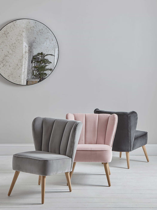 Westbury Chair - Blush Cotton Velvet