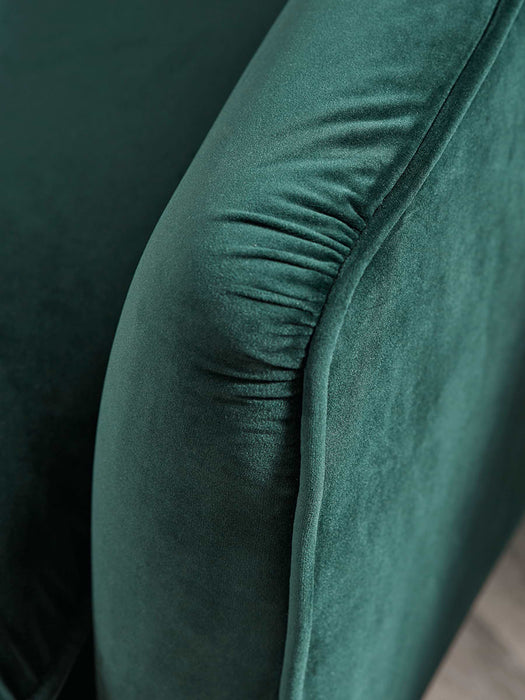 Forest Green Velvet Occasional Chair