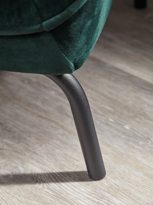 Forest Green Velvet Occasional Chair