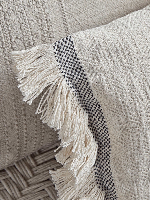 Woven Fringed Cushion