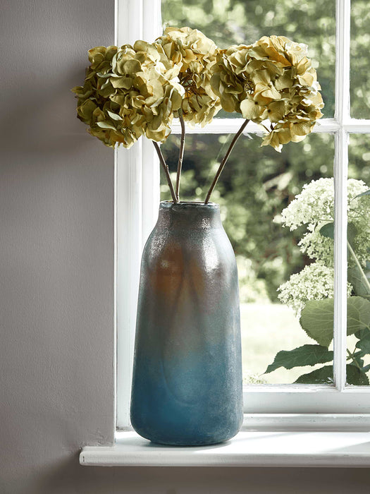Grey Frosted Lustre Vase