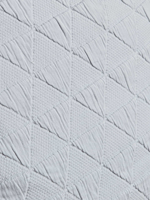 Soft Geometric Cushion - Pale Grey