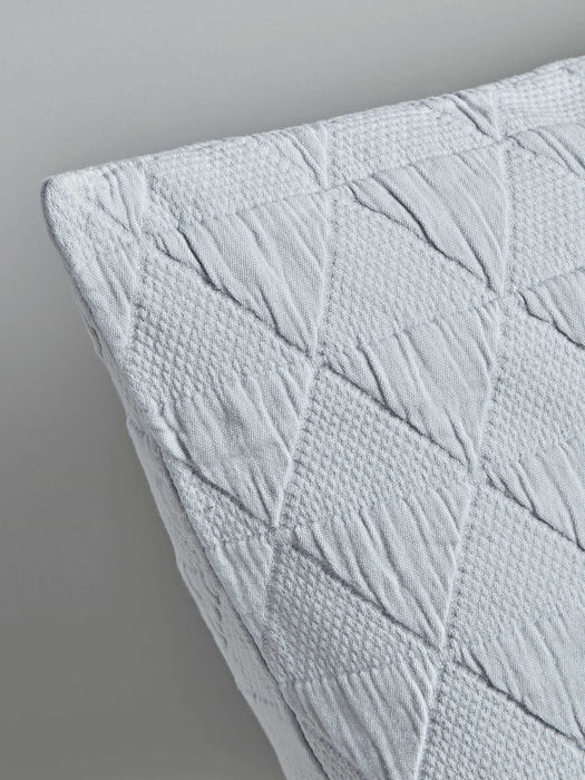 Soft Geometric Cushion - Pale Grey
