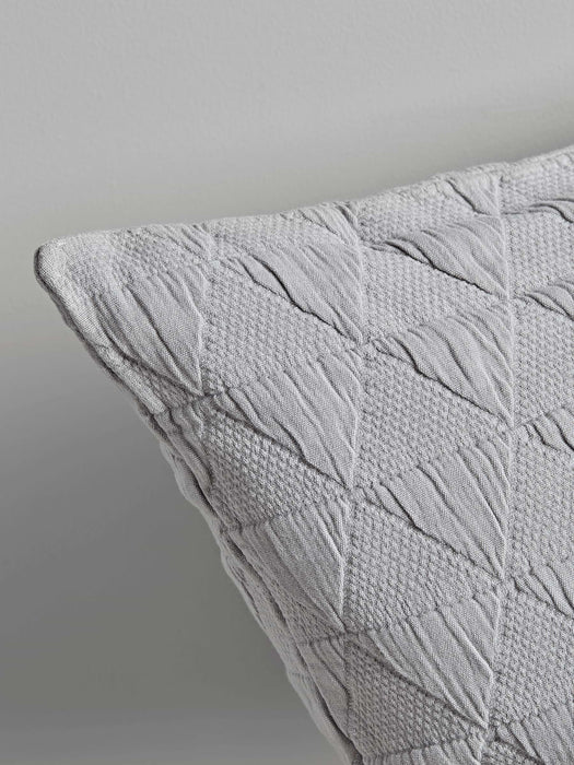 Soft Geometric Cushion - Warm Grey