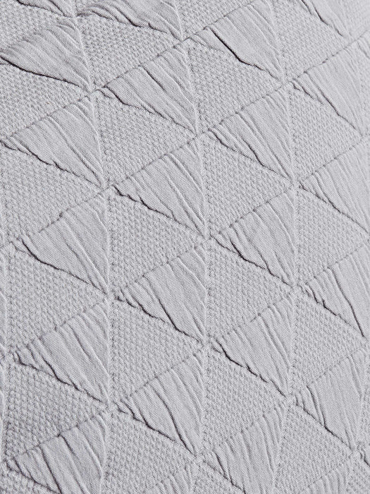 Soft Geometric Cushion - Warm Grey