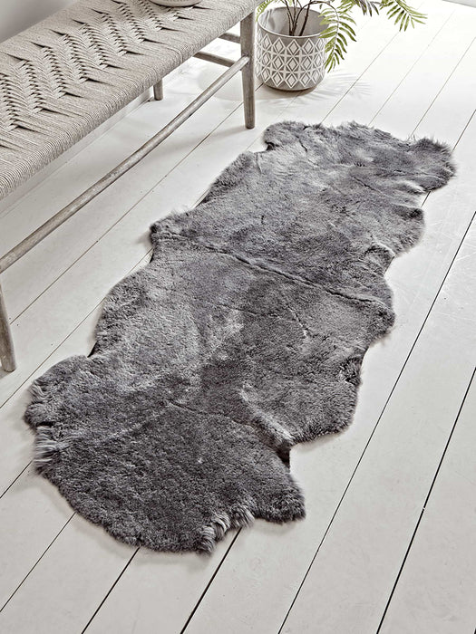 Shorthaired Graphite Sheepskin - Double