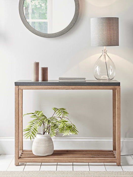 Grey Topped Console Table
