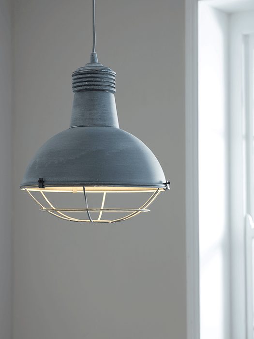 Greywash Industrial Pendant
