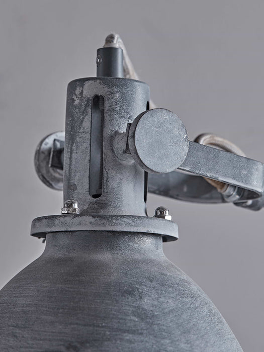 Greywash Industrial Floor Lamp