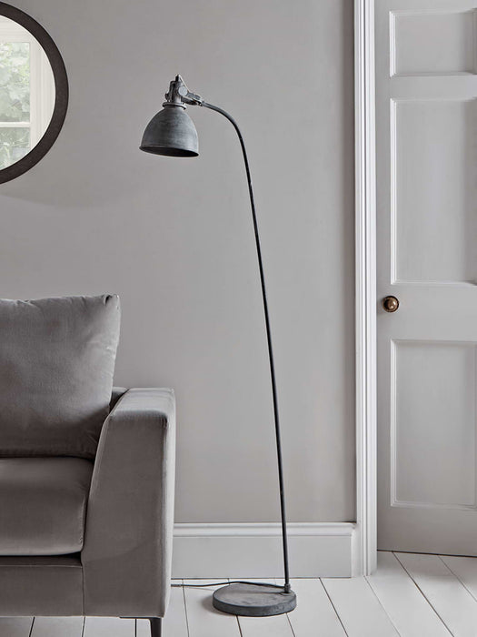 Greywash Industrial Floor Lamp