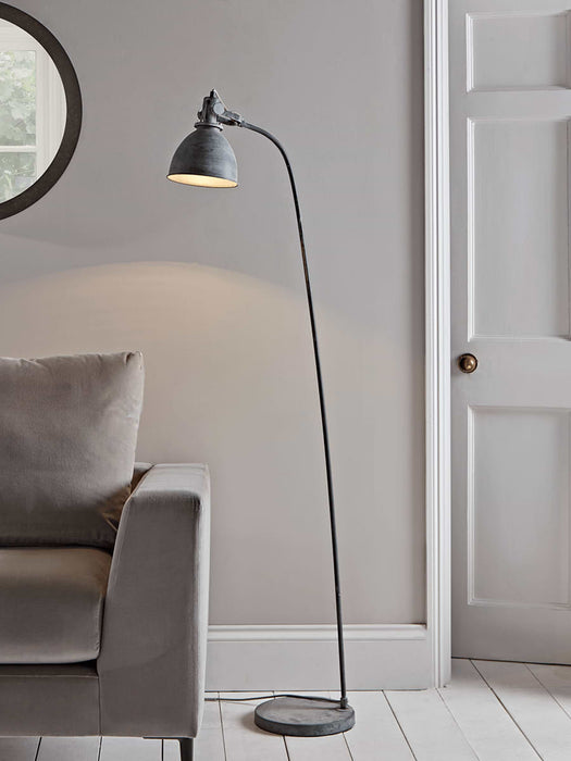 Greywash Industrial Floor Lamp