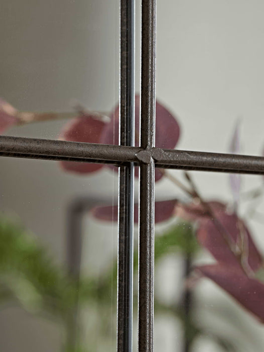 Industrial Curved Top Window Mirror