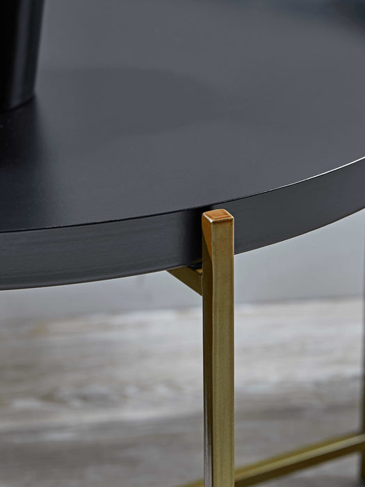Iron & Brass Tray Table