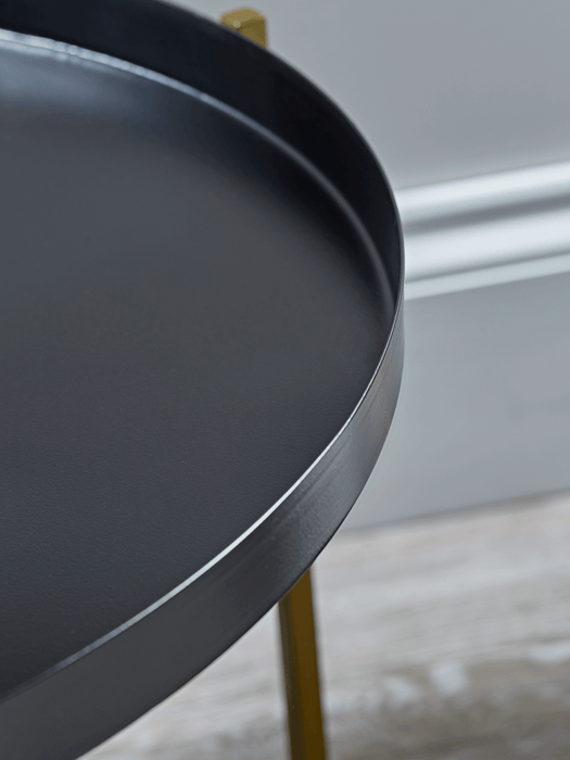 Iron & Brass Tray Table