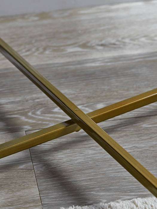 Iron & Brass Tray Table
