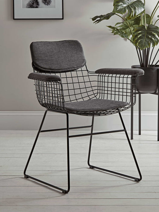 Black Iron Armchair