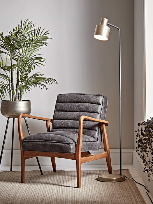 Lewes Floor Lamp - Brass