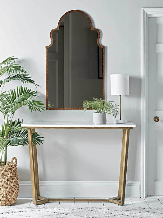 Marble & Brass Console Table