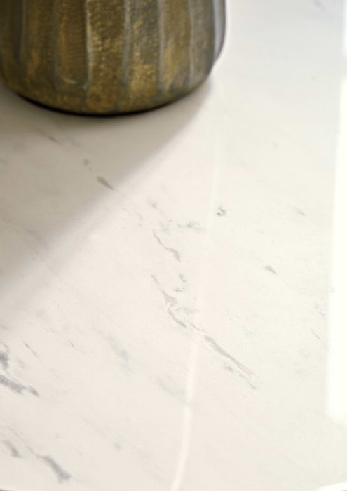 Marble & Brass Side Table