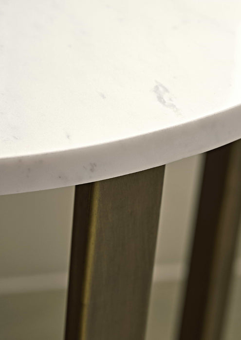 Marble & Brass Side Table