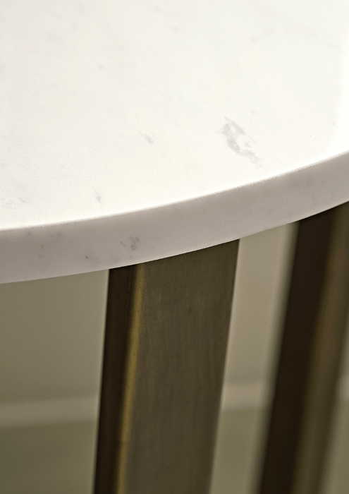 Marble & Brass Side Table