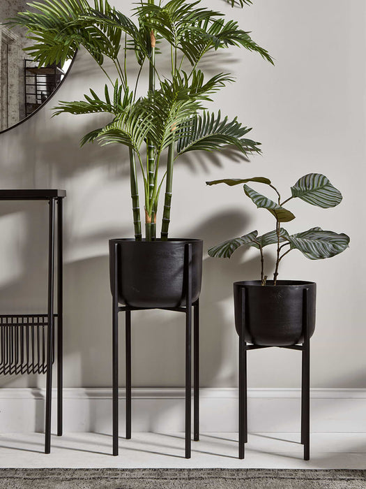 Black Standing Planter - Medium