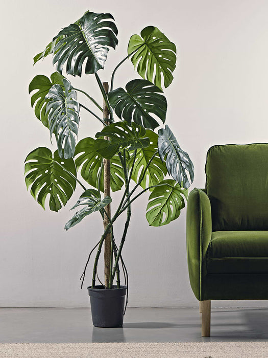Tall Faux Potted Monstera