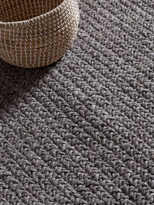 Nordic Rug - Grey Basketweave