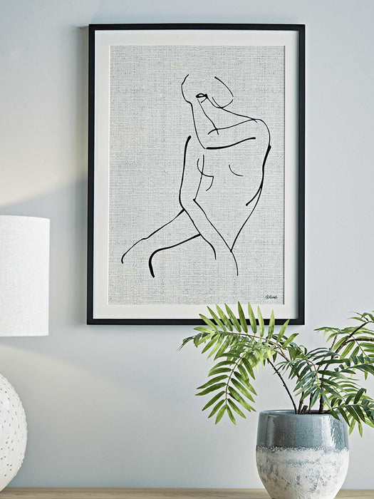 Abstract Nude Framed Print