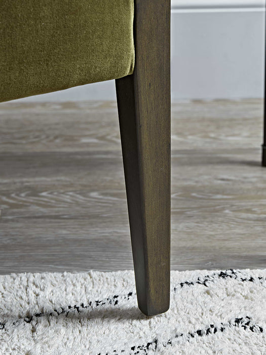Olive Velvet Occasional Chair
