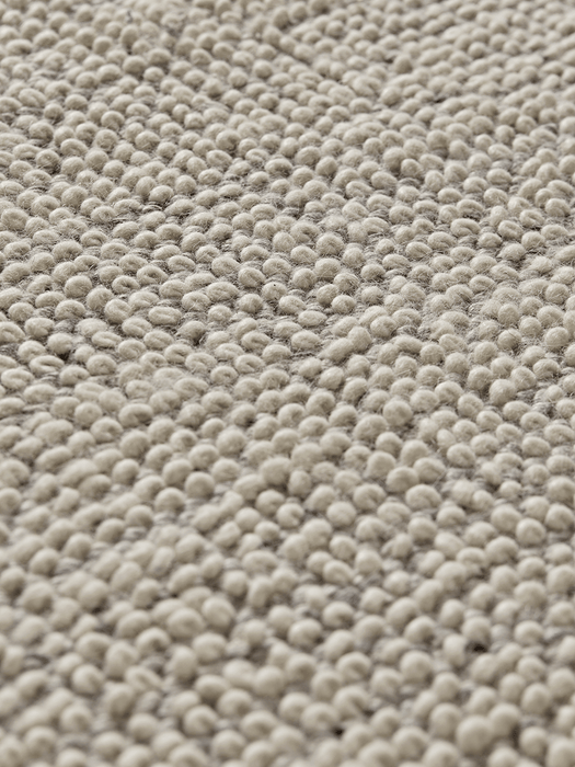 Grey & Cream Looped Rug