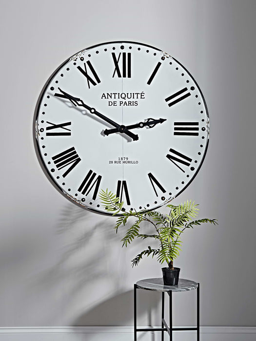 Oversized French Style Enamel Clock