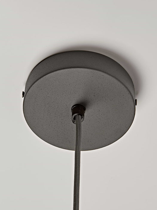 Oversized Grey & Gold Domed Pendant