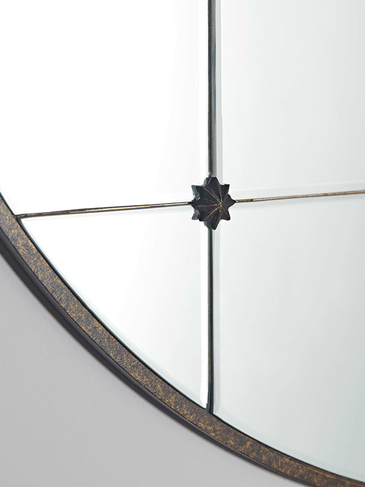 Decorative Panelled Mirror - Round