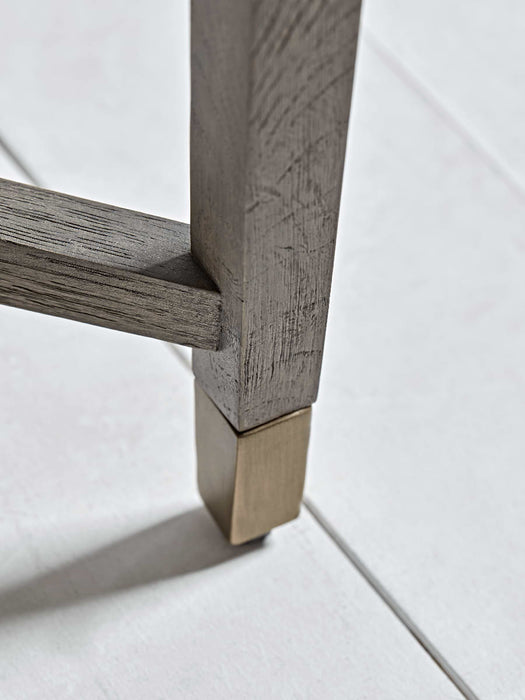 Oak Parquet Style Side Table