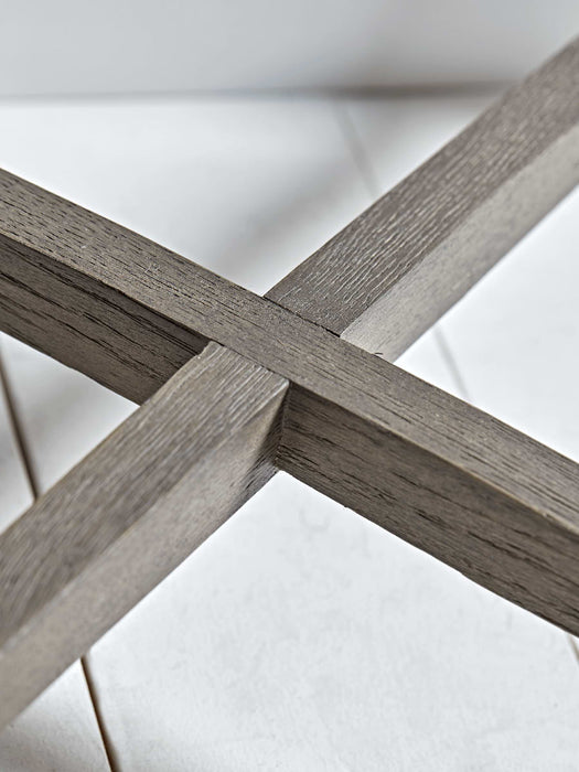 Oak Parquet Style Side Table